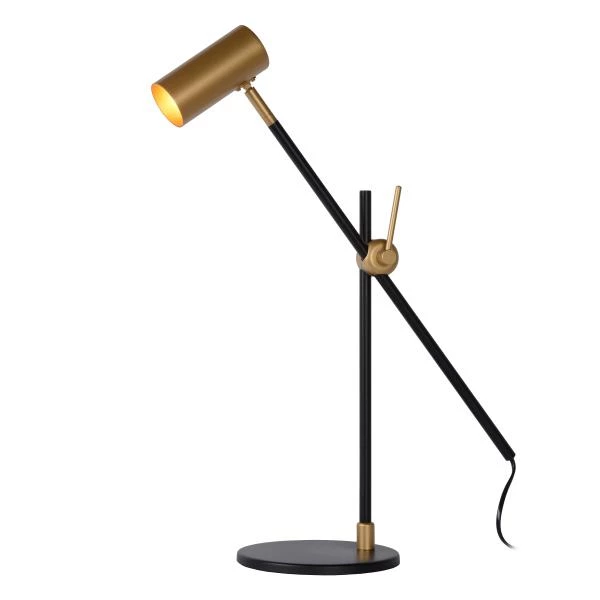 Lucide PHILINE - Bureaulamp - 1xGU10 - Zwart - detail 2